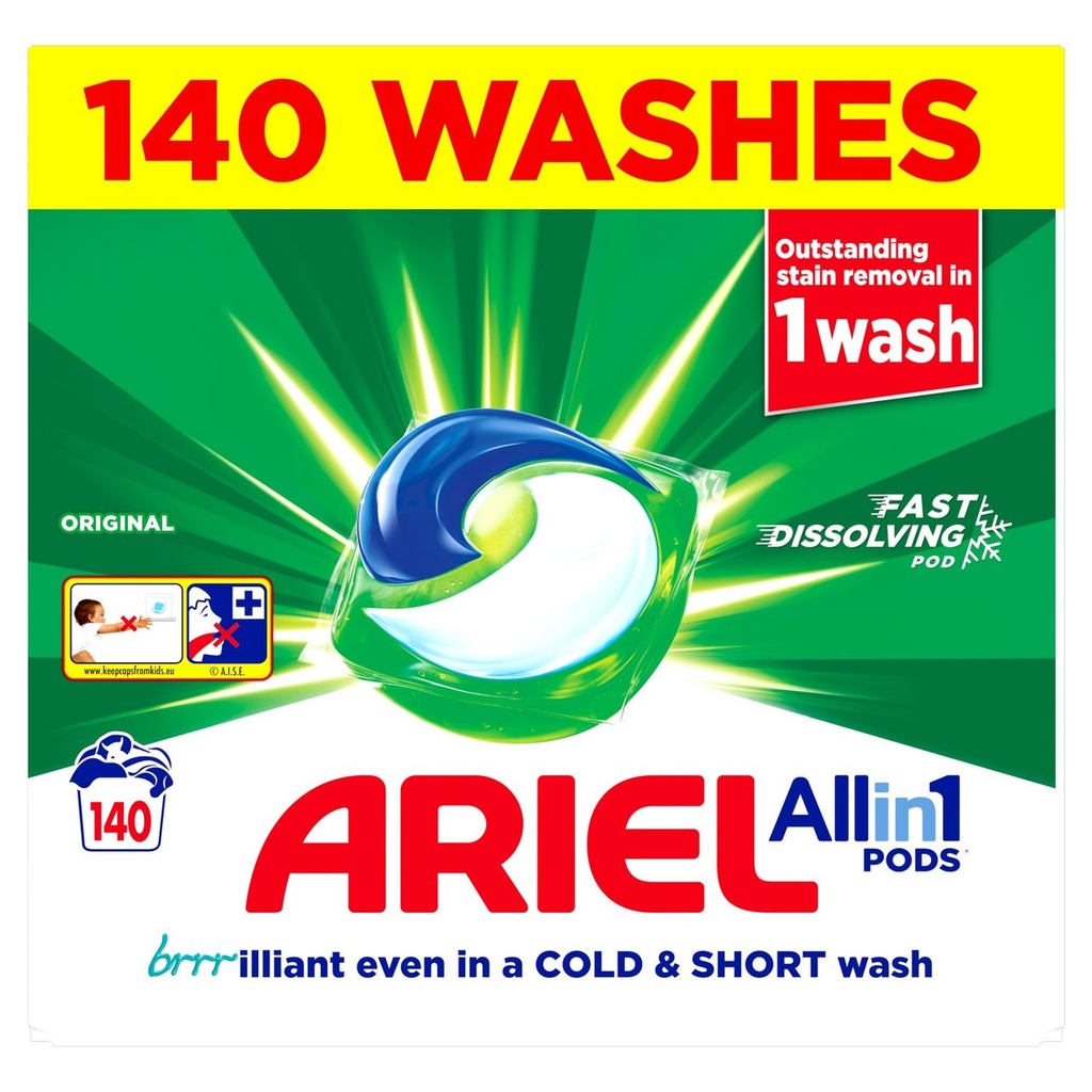 Ariel Professional tablets Laundry Wash 140