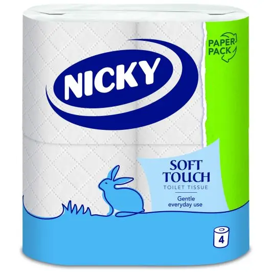 Nicky Soft Touch 2ply Toilet Tissue 4 Pack White 4x10