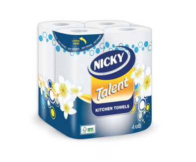 Nicky Talent Kitchen Towel Roll 2Ply (4x6)