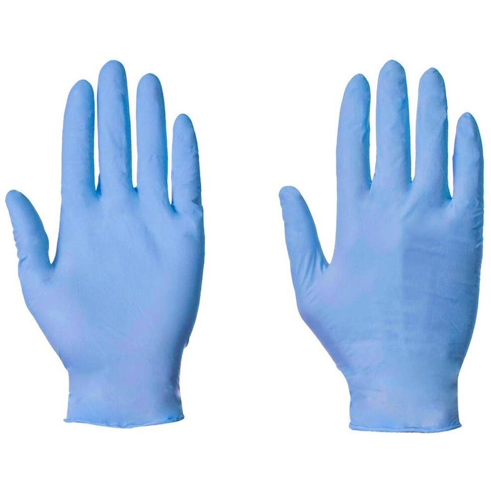 Nitrile Exam Gloves Blue powder free Large 100