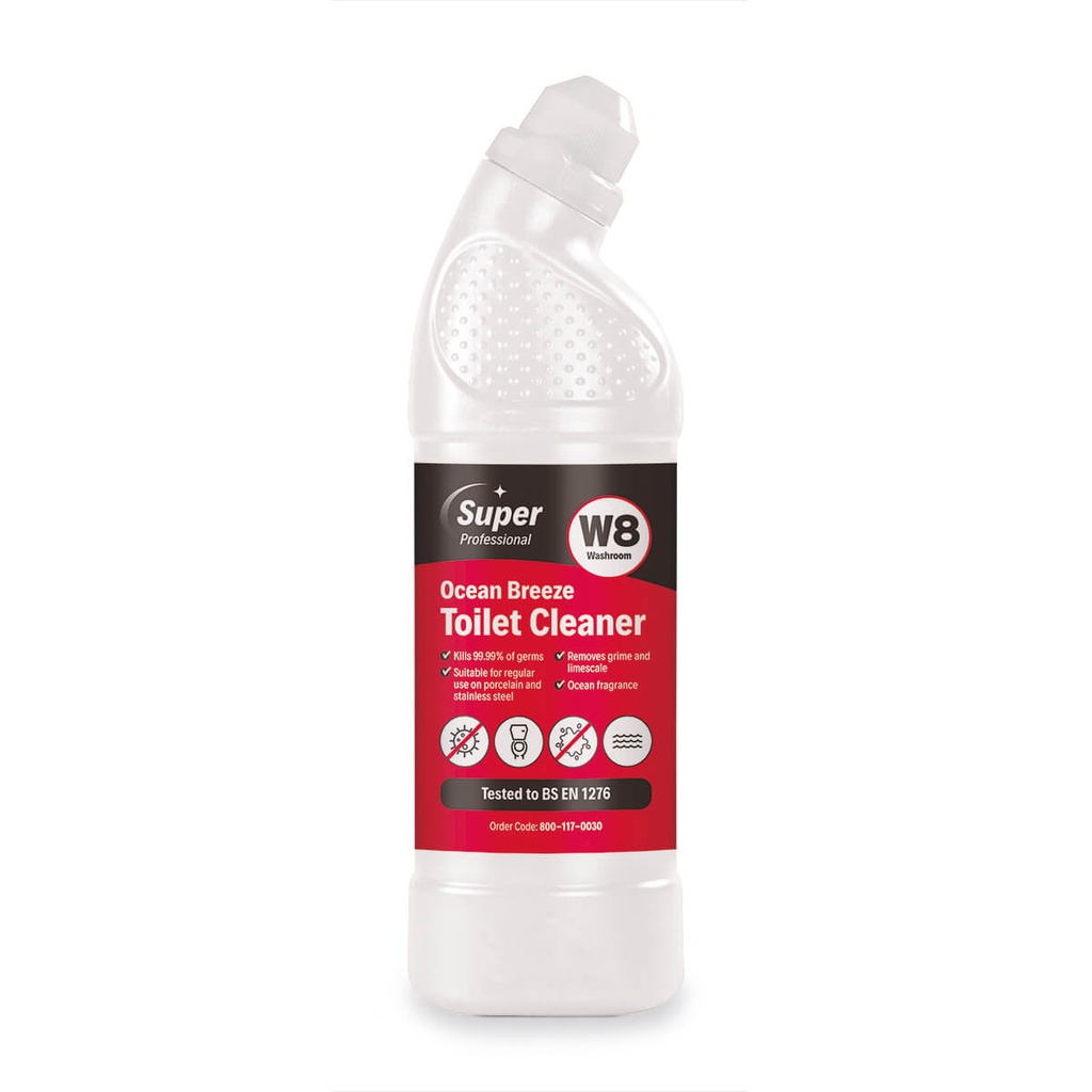 Ocean Breeze Premium Toilet Cleaner 12x 750ml
