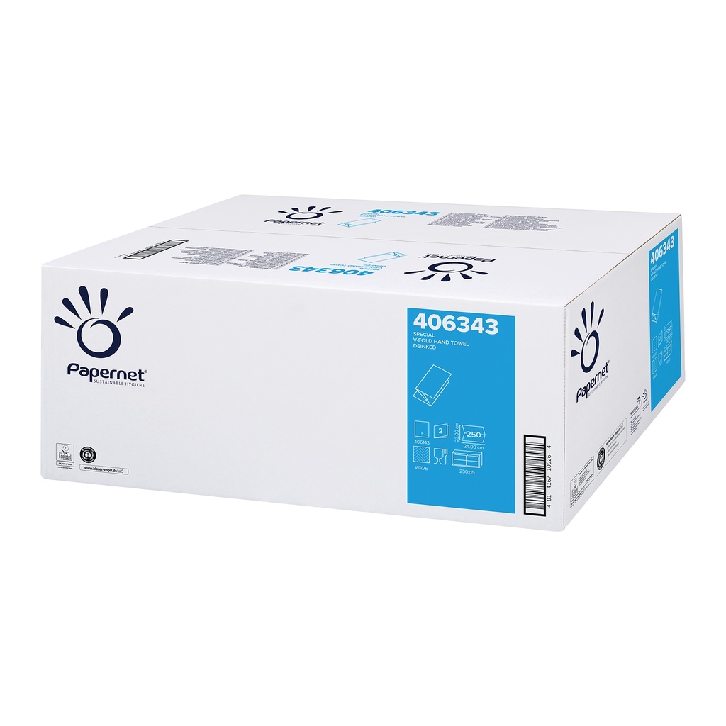 Papernet V-Superior Hand Towel White (210x15) 406343
