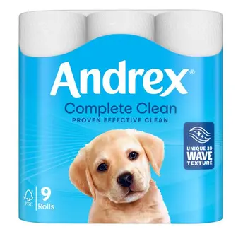 Andrex Toilet Tissue 9 Pack Non PM (4x9)