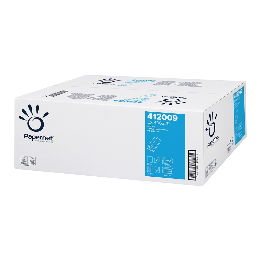Papernet Z-Super Hand Towels White (200x20) 412009