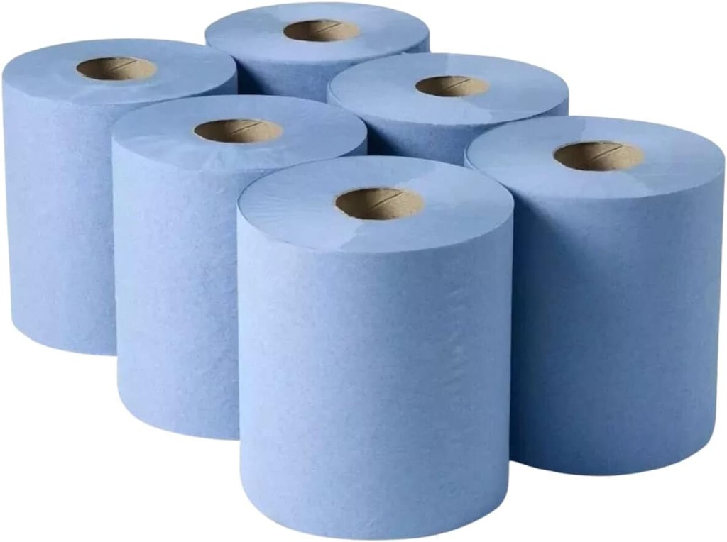 Magnar Centrefeed Roll Blue Embossed 2Ply (1x6)