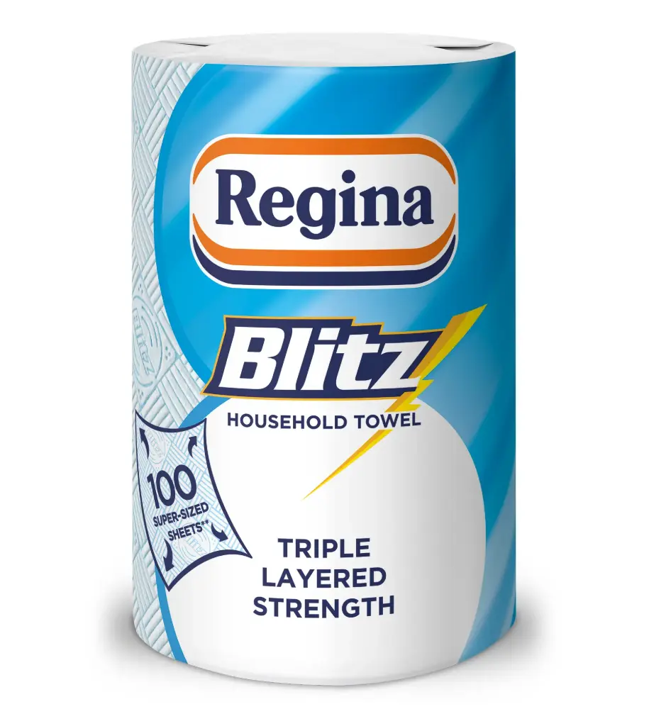 Regina Blitz Kitchen Towel Single Roll 3 Ply
