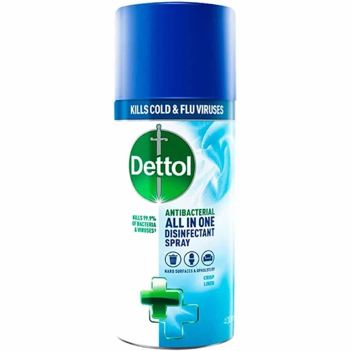 [DE004] Dettol All In One Disinfectant Spray Crisp Linen (6x400ml)