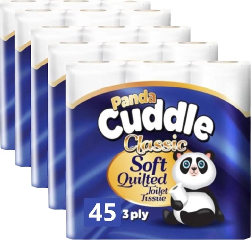 [TT015] Panda Toilet Roll 3 Ply 9 Pack (5x9)