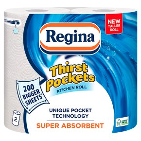 [KT009] Regina Thirst Pockets 2ply (3Rx4) 12 rolls per case