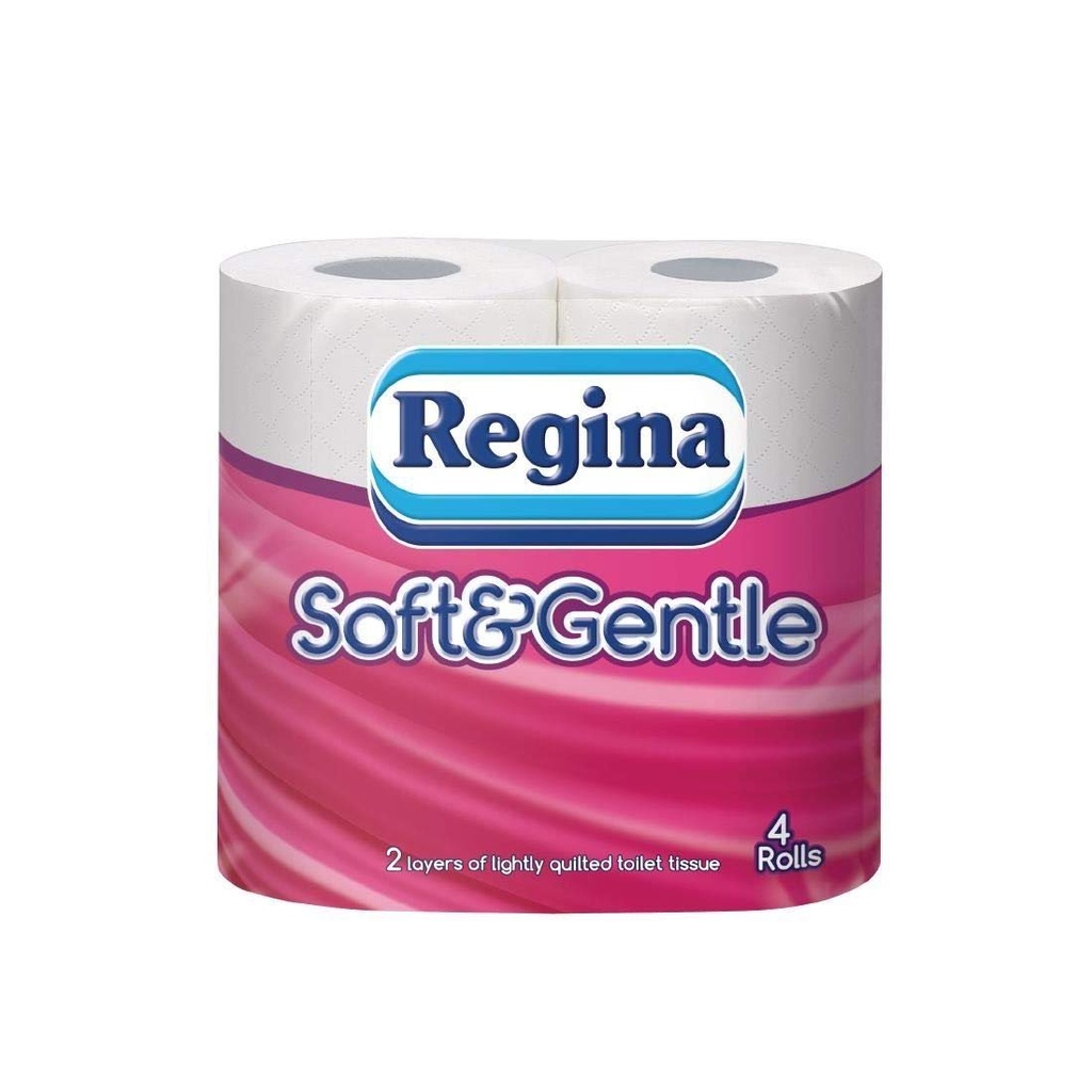 Regina Soft & Gentle Toilet Tissue 2ply 4 pack (4x10) White