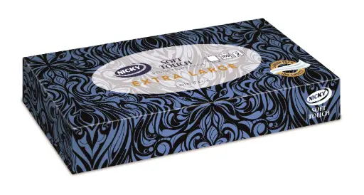 [FA004] Nicky Luxury Large Size Facial Tissue 2-ply Twin Pack (100x2x8)