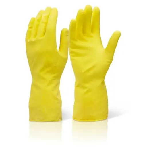 [GL002] Rubber Gloves Nitri-Tec Flock Lined