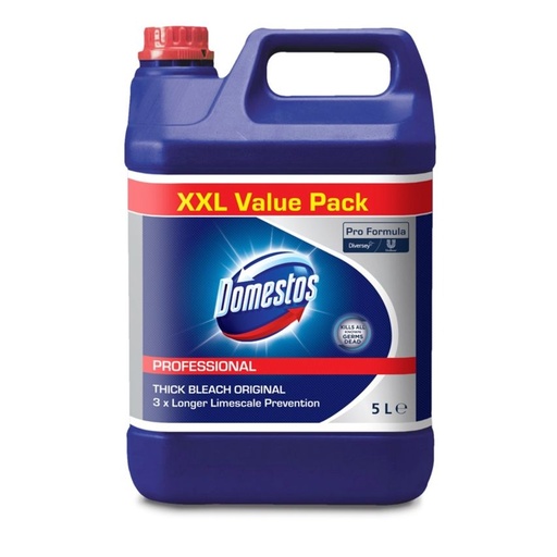 [DB002] Domestos 24 Hour Thick Bleach Original Blue 5 Litre