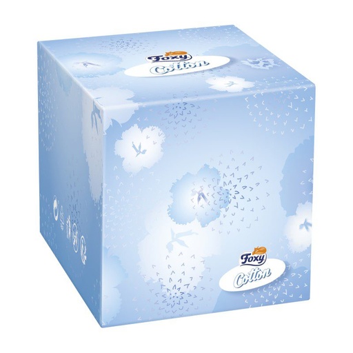 [CU002] Foxy Cotton Cubed Facial Tissues 3ply x 20 Packs