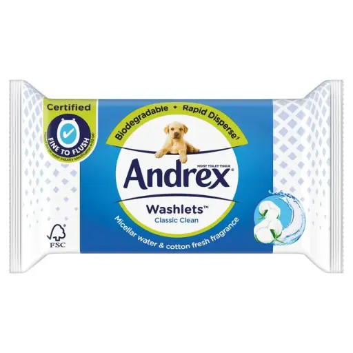 Andrex Classic Clean Washlets Single Pack
