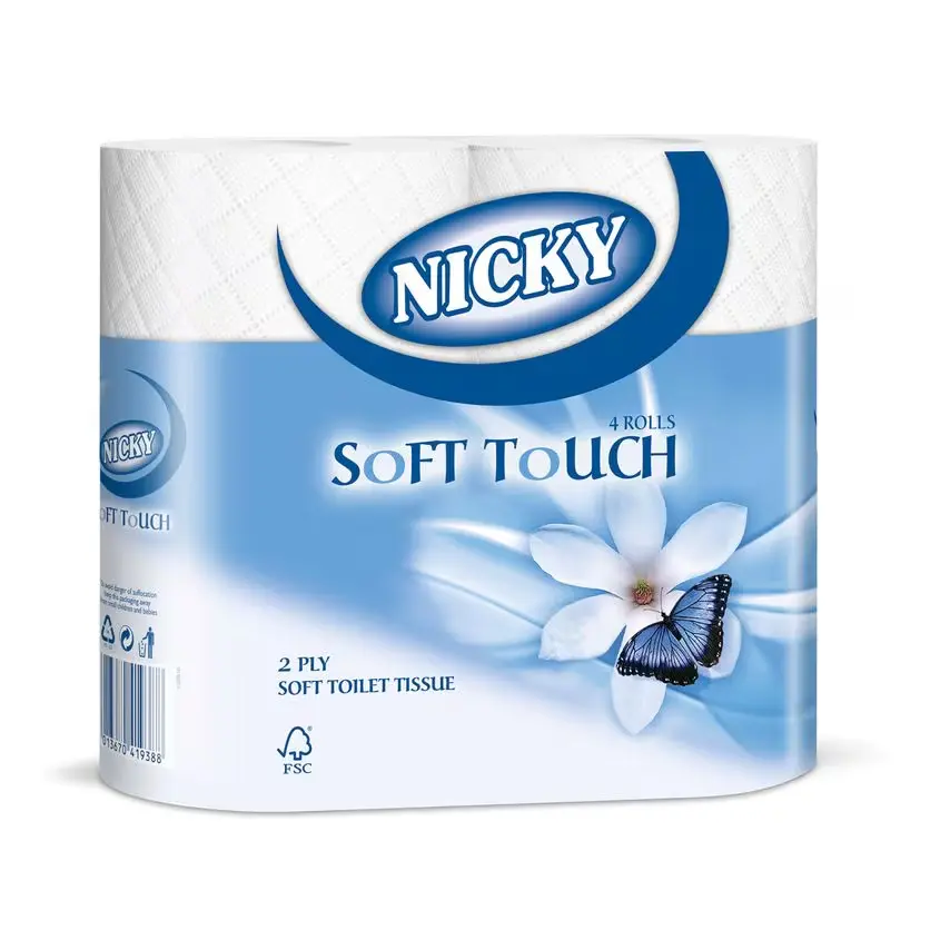 Nicky Soft Touch 2ply Toilet Tissue 18 Pack White 2x18